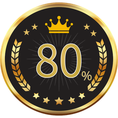 初学者80%